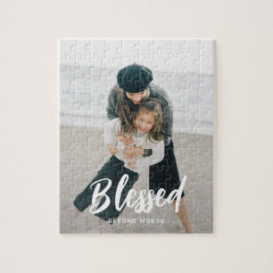Beloved Caption Personalisiertes Foto Puzzle