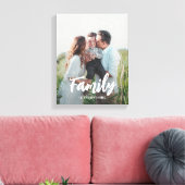 Beloved Caption Personalisiertes Foto Wrapped Canv Leinwanddruck (Insitu (Wohnzimmer))