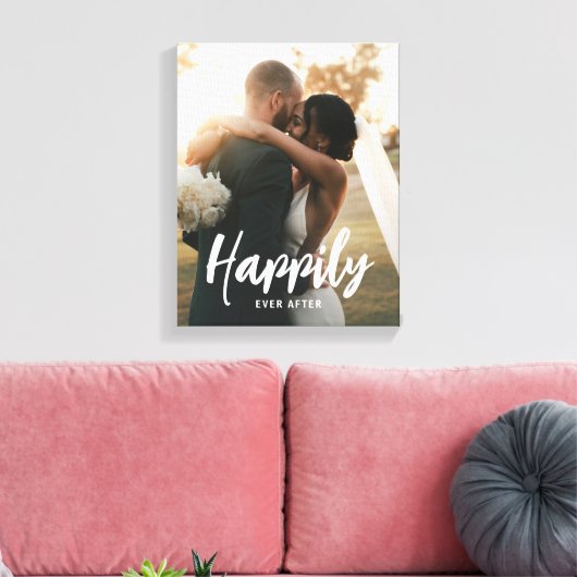 Beloved Caption Personalisiertes Foto Wrapped Canv Leinwanddruck (Insitu (Wohnzimmer))