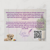 Beloved Hearts, Your Light Remains Postkarte (Rückseite)