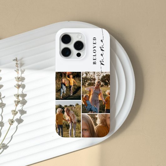Beloved Mama Mama Happy Mother Day Foto Collage Case-Mate iPhone Hülle