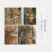 Beloved Mama Mama Happy Mother Day Foto Collage Fleecedecke (Vorderseite (Horizontal))