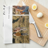 Beloved Mama Mama Happy Mother Day Foto Collage Geschirrtuch (Viertel Falte)