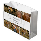 Beloved Mama Mama Happy Mother Day Foto Collage Große Geschenktüte (Rückseite Schrägansicht)