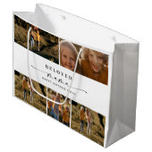 Beloved Mama Mama Happy Mother Day Foto Collage Große Geschenktüte (Vorderseite Schrägansicht)