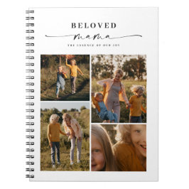 Beloved Mama Mama Happy Mother Day Foto Collage Notizblock