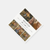 Beloved Mama Mama Happy Mother Day Foto Collage Serviette (Ecke)