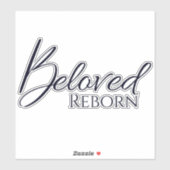 Beloved Reborn Black Vinyl Sticker (Blatt)