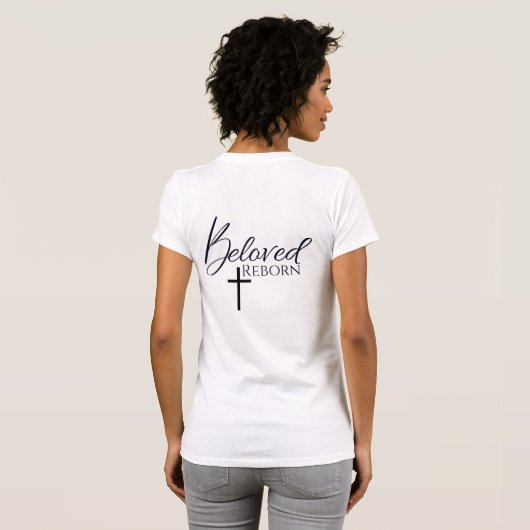 Beloved Reborn Ephesians 6:12 TShirt (Schwarz voll)