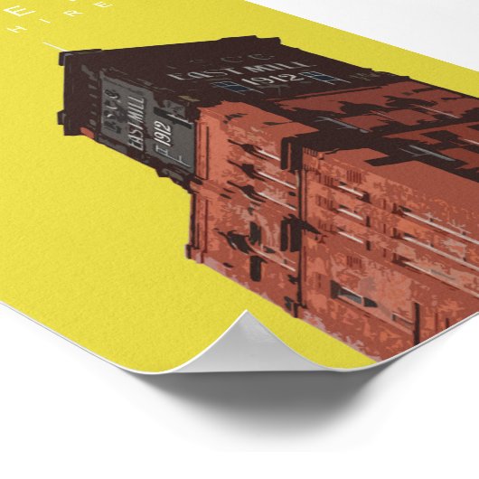 Belper North Mill Poster (Ecke)