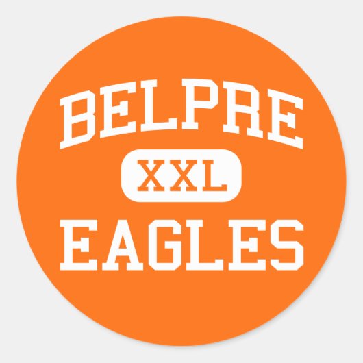 Belpre - Eagles - Belpre High School - Belpre Ohio Runder Aufkleber (Vorderseite)