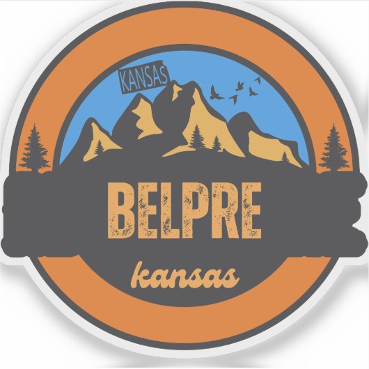 Belpre, Kansas Aufkleber (Vorderseite)