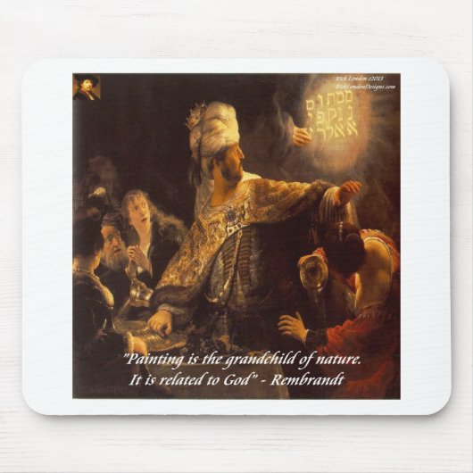 Belsazars Fest & Rembradt Zitat Mousepad (Vorne)