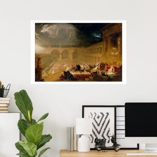Belshazzar's Feast (oil on canvas) Poster (Heimbüro)