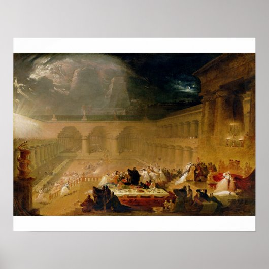 Belshazzar's Feast (oil on canvas) Poster (Vorne)