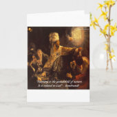 Belshazzars Fest- und Umarmungsquote Karte (Gelbe Blume)