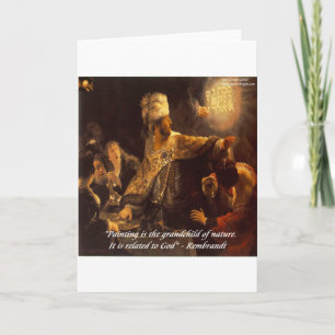 Belshazzars Fest- und Umarmungsquote Karte