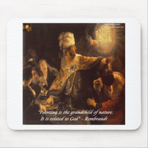 Belshazzars Fest- und Umarmungsquote Mousepad