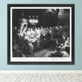 Belshazzar's Fest von Engraver Jan Muller Leinwanddruck (Insitu (Holzboden))