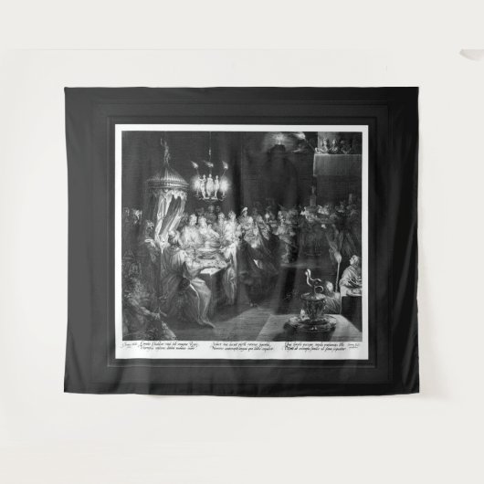 Belshazzar's Fest von Engraver Jan Muller Wandteppich (Vorderseite (Horizontal))