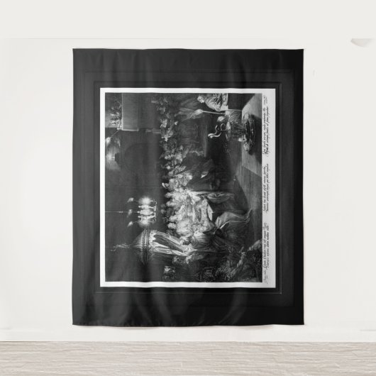 Belshazzar's Fest von Engraver Jan Muller Wandteppich (Vorderseite)