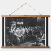 Belshazzar's Fest von Engraver Jan Muller Wandteppich Mit Holzrahmen (Vorne)