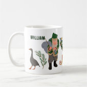 Belsnickel Cartoon Personalisiert Weihnachten Kaffeetasse (Links)