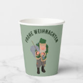 Belsnickel Cartoon Personalisiert Weihnachten Pappbecher (Rückseite)