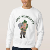 Belsnickel Cartoon Personalisiert Weihnachten Sweatshirt (Vorderseite)