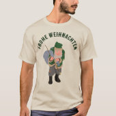 Belsnickel Cartoon Personalisiert Weihnachten T-Shirt (Vorderseite)