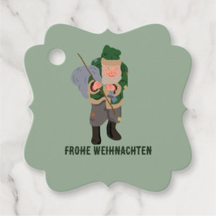 Belsnickel Frohe Weihnachten bis Geschenkanhänger