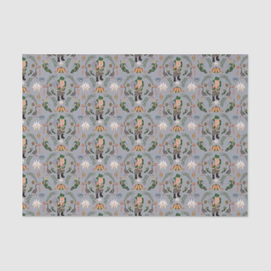 Belsnickel und Pennsylvania Weihnachtsmotifs Seidenpapier (Vorderseite)