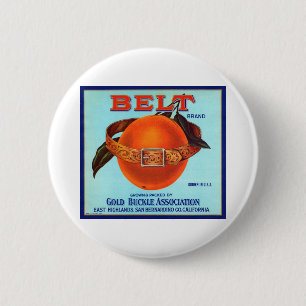 Belt Brand California Orange Button