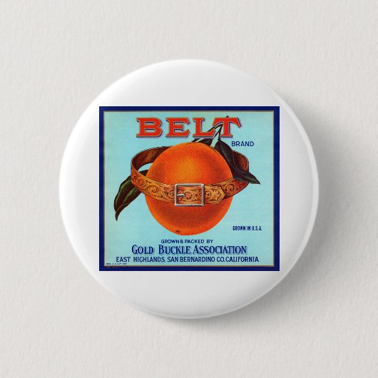Belt Brand California Orange Button (Vorderseite)