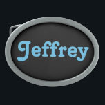 Belt Buckle Jeffrey Ovale Gürtelschnalle<br><div class="desc">Belt Buckle Jeffrey</div>