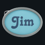Belt Buckle Jim Ovale Gürtelschnalle<br><div class="desc">Belt Buckle Jim</div>