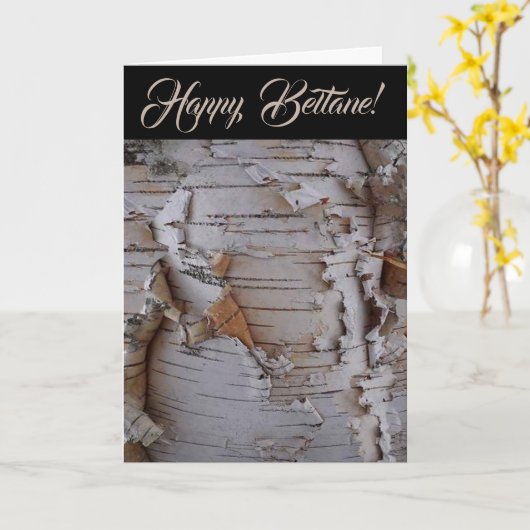 Beltain Ring of Fire faltende Grußkarte Karte (Gelbe Blume)