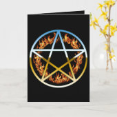 Beltain Ring of Fire faltende Grußkarte Karte (Gelbe Blume)