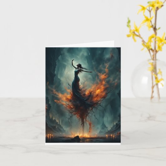 Beltane Blessings Karte (Gelbe Blume)