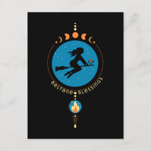 Beltane Blessings Postkarte