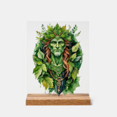 Beltane Celtic Greenman Forest God Sabbat Altar Acrylschild (Vorderseite)