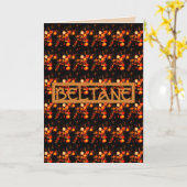 Beltane Embers Grußkarte Karte (Gelbe Blume)