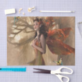 Beltane Fee mit Schmetterlingen Seidenpapier (Handwerk)