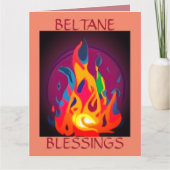 Beltane Feuer in Multicolor Karte (Vorderseite)