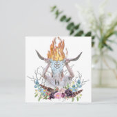 Beltane Feuerwald Ritual Scene May Day Karte (Stehend Vorderseite)