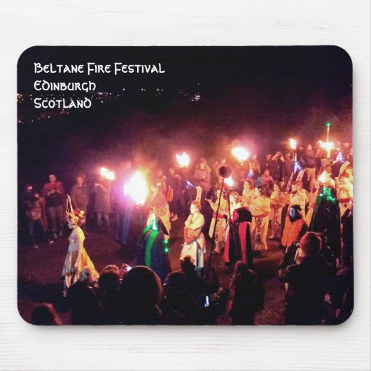 Beltane Fire Festival Prozession der May Queen Mousepad (Vorne)