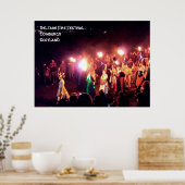 Beltane Fire Festival Prozession der May Queen Poster (Küche)