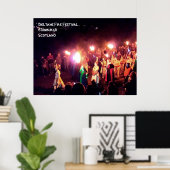 Beltane Fire Festival Prozession der May Queen Poster (Heimbüro)