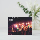 Beltane Fire Festival Prozession der May Queen Postkarte (Stehend Vorderseite)