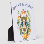 Beltane Fire Summer Goddess Floral Sabbat Altar Fotoplatte (Seite)